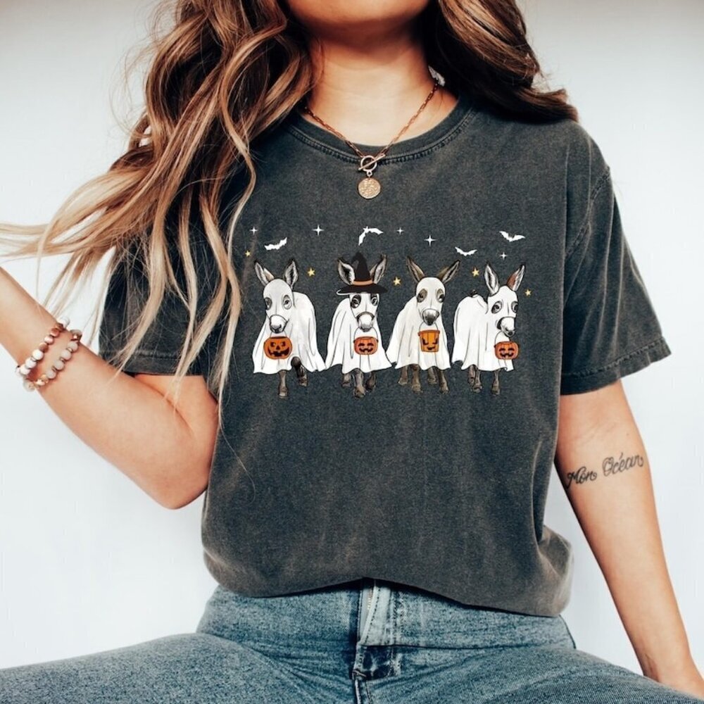 Donkey Shirt Spooky Donkey Shirt Fall Shirt Farm Animal Shirt